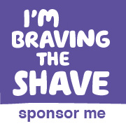 Social media profile pic, braving the shave, sponsor me