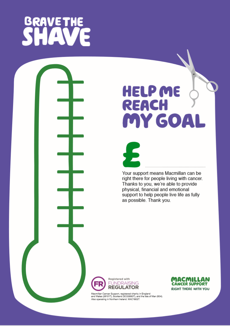 Fundraising Downloads Brave The Shave Macmillan Cancer Support